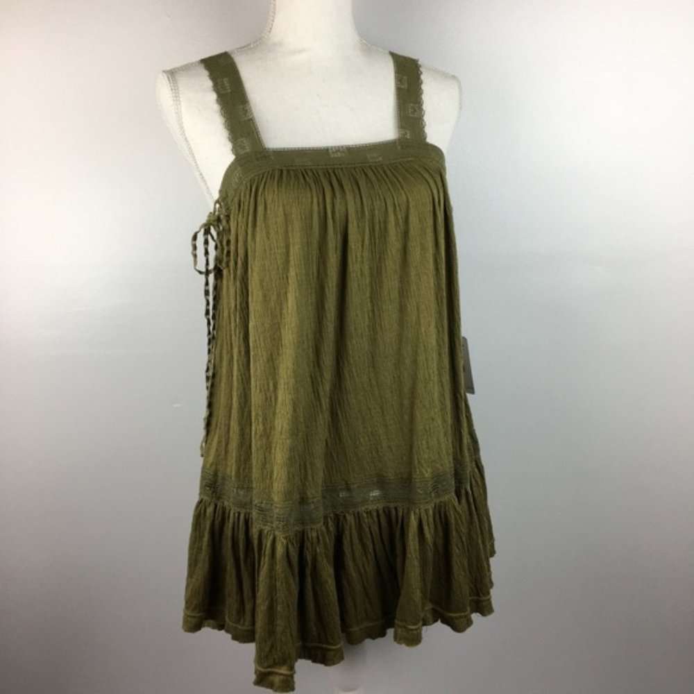 NWT Green Lace Free People Boho Tank